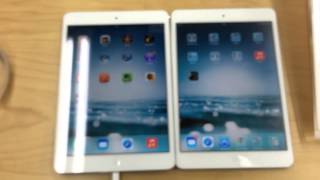 iPad Mini with Retina Display - Apple iOS 7 - Hands On Review & Comparison by tkviper.com