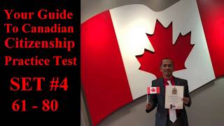 Citizenship Canada PRACTICE TEST  SET 4 ( Discover CANADA)