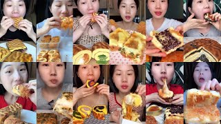 1 hr: 嘉玲妹儿 TIGER SKIN \u0026 GREEN ONION DESSERTS pt.2 (Hjl77908) || ASMR *Subtitled* Mukbang 먹방 吃播