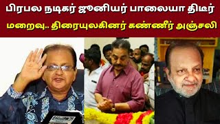 பிரபல நடிகர் ஜூனியர் பாலையா திடீர் மறைவு | Comedy Actor Junior Balaiah Passed Away