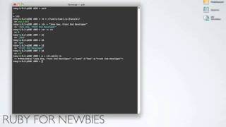 Ruby for Newbies: Regular Expressions