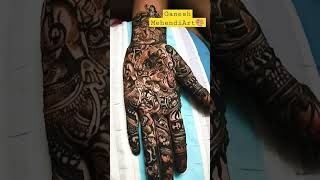 ✨Ganesh Mehendi art 🕉️ Mehendi art - Rahul roy 🎨☎️9748166053☎️#viralvideo #youtubeshorts #shortvideo