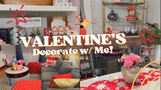 VALENTINE'S DECORATE WITH ME! MY HOUSE IS ABSOLUTELY BEAUTIFUL WITH ALL THE PINK \u0026 RED! SKILLSHARE