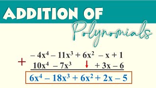 Addition of Polynomials | Ms Rosette
