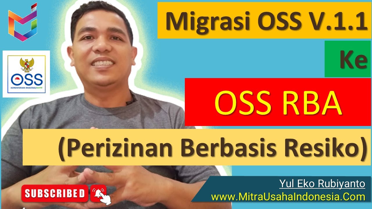 Cara Migrasi OSS V.1.1 Ke OSS RBA (Perizinan Berbasis Resiko) - YouTube