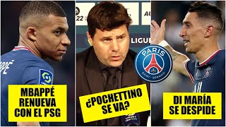 Mbappé RENOVÓ con el PSG y ahora... ¿Pochettino se va? El DT opina sobre Kylian y Di Maria | Ligue 1