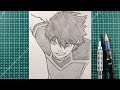 How to Draw Isagi Yoichi | easy to draw | anime drawing tutorial