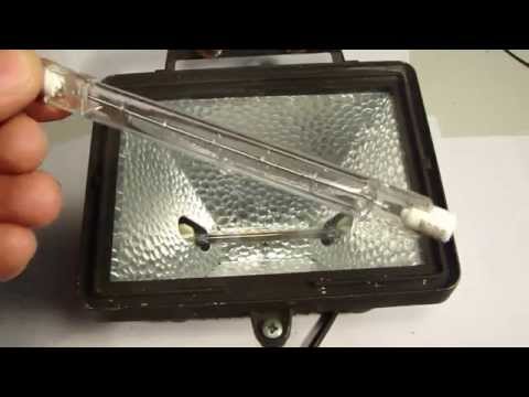 How to replace halogen work light broken bulb. How to replace halogen work light broken bulb.