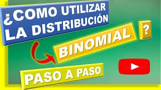 CÓMO calcular PROBABILIDADES con la  DISTRIBUCIÓN BINOMIAL - Ejercicios resueltos paso a paso (2021)