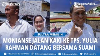 Usai Pencoblosan Dua Calon Wali Kota Baubau Ahmad Monisanse dan Yulia Rahman Optimis Terpilih