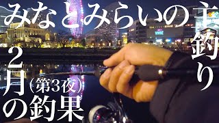 【釣れない釣り動画#１８】みなとみらいの主釣り（2020年2月編、第3夜）。冬の横浜でシーバス釣り。万国橋〜桜木町〜日本丸〜