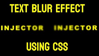 Creating a Text Blur Effect with CSS: A Step-by-Step Guide| CSS Animations