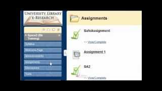 Submitting A SafeAssignment / Blackboard Tutorial