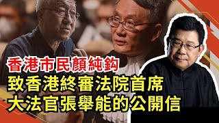 香港市民顏純鈎 致香港終審法院首席大法官張舉能的公開信，如果你覺得他這封信的內容有悖香港現行法律，請組織反駁隊予以批判反駁。顏純鈎所言並非毫無道理，張舉能大法官也可以嚴詞反駁｜23條｜國安法｜基本法