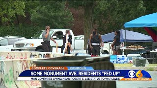 Neighbor compares Monument Avenue to war zone