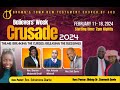 Online Believers' Week Crusade Service || Rev. Dr Stenneth Davis || February 11, 2024