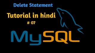 mysql delete tutorial in hindi