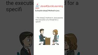 Explain sleep Method in java #corejava #method #sleep #freshers #java4quicklearning