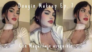 Maquillaje Douyin en Azul Agua (Sin lentes de contacto y Maquillaje Asequible) Ep. 7 (Douyin Makeup)