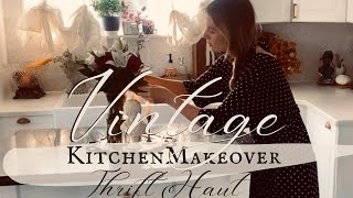 Vintage Kitchen Makeover + Thrift Haul #homedecor #vintage #moody #oldworld #thrifted #thrifthaul