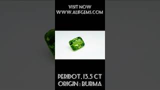 Rare 13.5 cts Natural Burma vivid green  #Peridot #Gemstone.