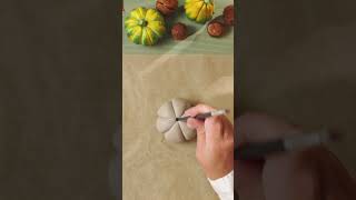 Air-dry clay pumpkins - DIY by Søstrene Grene