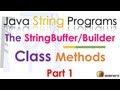 96 Java StringBuffer and StringBuilder Methods Part 1 |