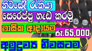 නිවසේ සිට සේරේජ්පූ හැඩ කරමු | රු.65,000  මාසික ආදායම