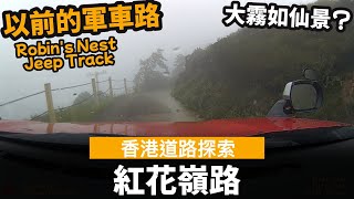 [香港道路探索 | 聲音導航] 紅花嶺路 Robin's Nest Jeep Track  ── 以前的軍車路 | 極少避車處 | 好彩無對頭車