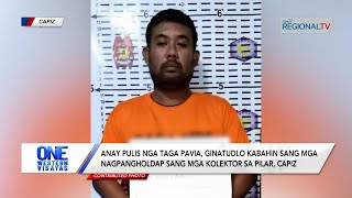 One Western Visayas: Anay pulis, isa sa suspek sa nagpangholdap sang mga kolektor sa Pilar, Capiz