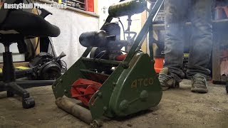 Atco Vintage 2-Stroke Mower Starts Up