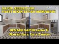 Ide Desain Dapur Letter - U Ukuran, 2x2x2 Meter!! #dapur #interior #rumah