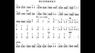 中音二胡练习 五级 固定音型换弦练习 冯智皓 （每分钟100拍）