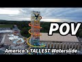 NEW America's TALLEST Waterslide POV! The Fall, Rise of Icarus, Mt. Olympus Water and Theme Park