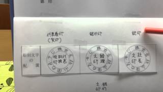 印鑑　うんちく教室　法人の印鑑　彫り方について　代表者印、銀行印、認印　岡山市