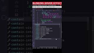 Blinking Hover Effect | HTML CSS