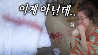 예쁜방을 꾸미려다가 대참사가 일어났습니다..