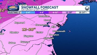 New Hampshire Seacoast nor'easter forecast: Blizzard warning for Saturday