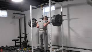 510lb Squat Lockout and Support 2min 5sec.  3xBW