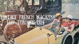 Flip Through Vintage French Magazine 1924 Relaxing