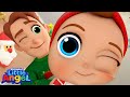 Who's At The Door? Christmas Edition - Little Angel | Kids Cartoons & Nursery Rhymes | Moonbug Kids