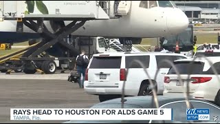 Tampa Bay Rays leave for ALDS Game 5 in Houston | 10News WTSP