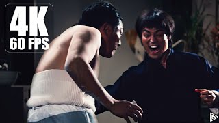 Fist Of Fury (1972) Bruce Lee Demasking Japanese Full Fight Scene 4k 60fps