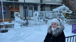 Snow sculptures in Banff 22.01.2023