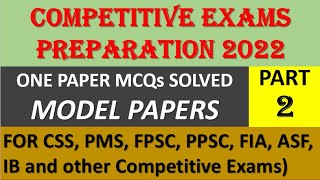 FPSC Written Exams Preparation| ASF Written test| FIA test Preparation| FPSC important MCQs| CSS MPT
