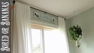 DIY EASY Farmhouse Curtains on the Cheap!