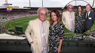 🌸 Rose Byrne Stuns at Cricket Match! Glamour Meets Sports 🏏✨