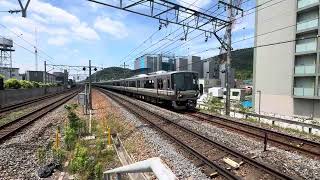 島本駅　新快速高速通過