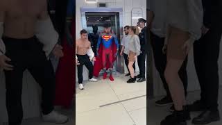Superman and Blackpanther Elevator Prank😋
