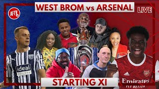 West Brom vs Arsenal | Starting XI Live